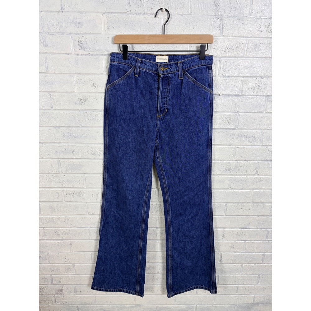 Favorite Daughter The Olympia Flare Jeans Women 25 Blue Low Slung Cody Wash